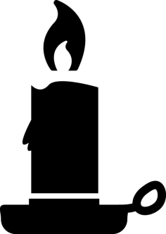 Candle Holder With Candle Tracing Svg Vector, Free Vectors File